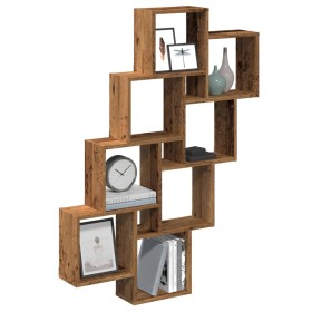 Estante cubo pared madera ingeniería envejecida 90x15x119,5 cm von , Regale und Regale - Ref: Foro24-856596, Preis: 51,72 €, ...