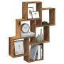 Estante cubo de pared madera ingeniería envejecida 78x15x93 cm von , Regale und Regale - Ref: Foro24-856594, Preis: 43,56 €, ...