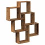 Estante cubo de pared madera ingeniería envejecida 78x15x93 cm von , Regale und Regale - Ref: Foro24-856594, Preis: 43,56 €, ...