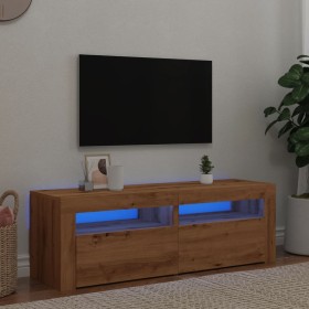 Mueble de TV luces LED madera roble artisan 120x35x40 cm von , TV-Möbel - Ref: Foro24-856320, Preis: 103,94 €, Rabatt: %