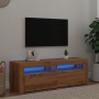 Mueble de TV luces LED madera roble artisan 120x35x40 cm von , TV-Möbel - Ref: Foro24-856320, Preis: 103,94 €, Rabatt: %