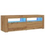 Mueble de TV luces LED madera roble artisan 120x35x40 cm von , TV-Möbel - Ref: Foro24-856320, Preis: 103,94 €, Rabatt: %