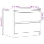 Mesitas de noche 2 uds madera ingeniería roble 50x40x43.5 cm by , Nightstands - Ref: Foro24-856521, Price: 96,16 €, Discount: %