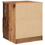 Mesita de noche madera de ingeniería envejecida 40x40x50 cm by , Nightstands - Ref: Foro24-856498, Price: 45,36 €, Discount: %