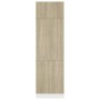 Eichenfarbener Sperrholz-Kühlschrank 60x57x207 cm von vidaXL, Küchenschränke - Ref: Foro24-802541, Preis: 187,67 €, Rabatt: %