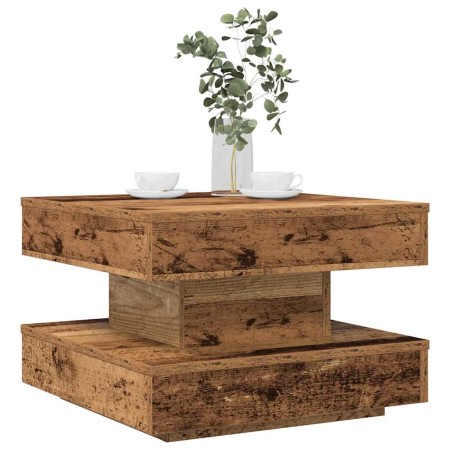 Mesa de centro giratoria 360 grados envejecida 50x50x34,5 cm by , Coffee table - Ref: Foro24-858477, Price: 64,08 €, Discount: %