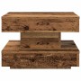 Mesa de centro giratoria 360 grados envejecida 50x50x34,5 cm by , Coffee table - Ref: Foro24-858477, Price: 64,08 €, Discount: %