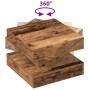 Mesa de centro giratoria 360 grados envejecida 50x50x34,5 cm by , Coffee table - Ref: Foro24-858477, Price: 64,08 €, Discount: %