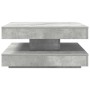 Mesa de centro giratoria 360 grados gris hormigón 70x70x34,5 cm de , Mesas de centro - Ref: Foro24-858482, Precio: 86,79 €