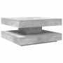 Mesa de centro giratoria 360 grados gris hormigón 70x70x34,5 cm de , Mesas de centro - Ref: Foro24-858482, Precio: 86,79 €