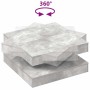 Mesa de centro giratoria 360 grados gris hormigón 70x70x34,5 cm by , Coffee table - Ref: Foro24-858482, Price: 83,10 €, Disco...