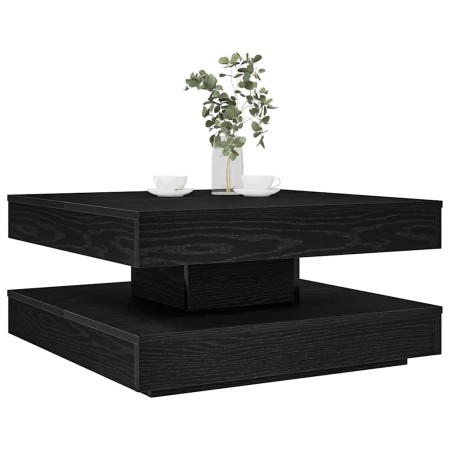 Mesa de centro giratoria 360 grados negro 70x70x34,5 cm by , Coffee table - Ref: Foro24-858480, Price: 96,26 €, Discount: %