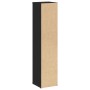 Mueble de baño con portarrollos negro 20,5x20x90 cm by , Bathroom furniture - Ref: Foro24-858507, Price: 27,90 €, Discount: %