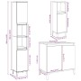 Set muebles de baño 2 piezas madera contrachapada gris hormigón von , Badezimmermöbel - Ref: Foro24-3324948, Preis: 157,89 €,...