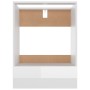 Armario de horno madera ingeniería blanco brillo 60x46x81,5 cm de vidaXL, Armarios de cocina - Ref: Foro24-802502, Precio: 58...