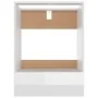 Glossy white engineered wood oven cabinet 60x46x81.5 cm by vidaXL, Kitchen cabinets - Ref: Foro24-802502, Price: 58,94 €, Dis...