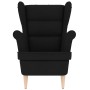 Sillón de tela negro 74x84x100 cm by , Armchairs - Ref: Foro24-4016897, Price: 170,73 €, Discount: %
