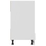 Armario de horno madera ingeniería blanco brillo 60x46x81,5 cm de vidaXL, Armarios de cocina - Ref: Foro24-802502, Precio: 58...