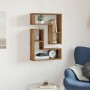 Estantes cubo de pared 2 uds madera envejecida 50x15x50 cm de , Estantes y estanterías - Ref: Foro24-856604, Precio: 33,61 €,...