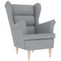 Sillón de tela gris claro 74x84x100 cm von , Sessel - Ref: Foro24-4016895, Preis: 195,58 €, Rabatt: %
