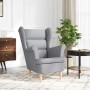 Sillón de tela gris claro 74x84x100 cm von , Sessel - Ref: Foro24-4016895, Preis: 195,58 €, Rabatt: %
