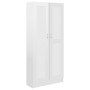 Glossy white plywood book cabinet 82.5x30.5x185.5cm by vidaXL, Bookcases and shelves - Ref: Foro24-802738, Price: 179,62 €, D...