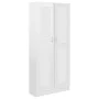 Glossy white plywood book cabinet 82.5x30.5x185.5cm by vidaXL, Bookcases and shelves - Ref: Foro24-802738, Price: 164,98 €, D...