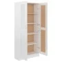 Bücherschrank aus glänzend weißem Sperrholz, 82,5 x 30,5 x 185,5 cm von vidaXL, Bücherregale und Regale - Ref: Foro24-802738,...