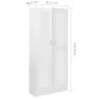 Glossy white plywood book cabinet 82.5x30.5x185.5cm by vidaXL, Bookcases and shelves - Ref: Foro24-802738, Price: 164,98 €, D...