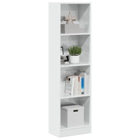Estantería madera de ingeniería blanco brillo 40x24x143 cm von , Bücherregale und Regale - Ref: Foro24-858304, Preis: 67,51 €...