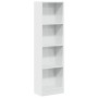 Estantería madera de ingeniería blanco brillo 40x24x143 cm by , Bookcases and shelves - Ref: Foro24-858304, Price: 67,51 €, D...