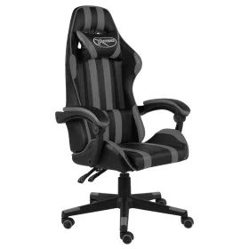 Schwarzer und grauer Gaming-Stuhl aus Kunstleder von vidaXL, Bürostühle - Ref: Foro24-20522, Preis: 121,83 €, Rabatt: %