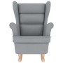 Silla mecedora de tela gris claro 74x90x102 cm de , Sillones - Ref: Foro24-4016919, Precio: 222,13 €, Descuento: %