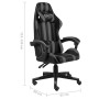 Silla gaming de cuero sintético negro y gris de vidaXL, Sillas de oficina - Ref: Foro24-20522, Precio: 125,17 €, Descuento: %