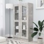 Plywood gray concrete showcase 82.5x30.5x150cm by vidaXL, Bookcases and shelves - Ref: Foro24-802763, Price: 141,12 €, Discou...