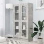 Vitrine aus grauem Sperrholz 82,5x30,5x150cm von vidaXL, Bücherregale und Regale - Ref: Foro24-802763, Preis: 133,58 €, Rabat...