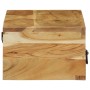 Mueble de TV de pared madera maciza de acacia 100x30x19 cm by , CD and DVD storage - Ref: Foro24-4017466, Price: 114,73 €, Di...
