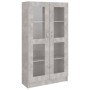 Plywood gray concrete showcase 82.5x30.5x150cm by vidaXL, Bookcases and shelves - Ref: Foro24-802763, Price: 141,12 €, Discou...