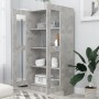 Plywood gray concrete showcase 82.5x30.5x150cm by vidaXL, Bookcases and shelves - Ref: Foro24-802763, Price: 141,12 €, Discou...
