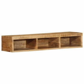 Mueble de TV de pared madera maciza mango rugosa 100x30x19 cm von , CD- und DVD-Speicher - Ref: Foro24-4017479, Preis: 112,74...
