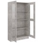 Plywood gray concrete showcase 82.5x30.5x150cm by vidaXL, Bookcases and shelves - Ref: Foro24-802763, Price: 141,12 €, Discou...