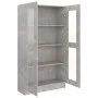 Vitrine aus grauem Sperrholz 82,5x30,5x150cm von vidaXL, Bücherregale und Regale - Ref: Foro24-802763, Preis: 133,58 €, Rabat...