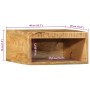 Muebles de TV de pared 2 uds madera maciza de mango rugosa by , CD and DVD storage - Ref: Foro24-4017470, Price: 92,57 €, Dis...