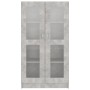 Plywood gray concrete showcase 82.5x30.5x150cm by vidaXL, Bookcases and shelves - Ref: Foro24-802763, Price: 141,12 €, Discou...