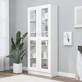 White plywood display case 82.5x30.5x185.5 cm by vidaXL, Bookcases and shelves - Ref: Foro24-802768, Price: 166,10 €, Discoun...