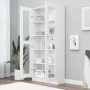 Sperrholz-Vitrine weiß 82,5x30,5x185,5 cm von vidaXL, Bücherregale und Regale - Ref: Foro24-802768, Preis: 184,40 €, Rabatt: %