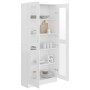 Sperrholz-Vitrine weiß 82,5x30,5x185,5 cm von vidaXL, Bücherregale und Regale - Ref: Foro24-802768, Preis: 184,40 €, Rabatt: %