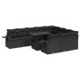 Set de sofás de jardín 11 pzas y cojines ratán sintético negro by , Garden sets - Ref: Foro24-3326546, Price: 792,19 €, Disco...