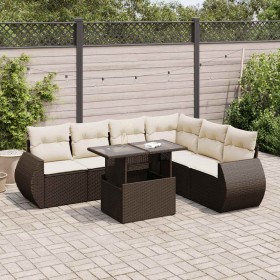 Juego de sofás de jardín 7 piezas con cojines ratán PE marrón von , Gartensets - Ref: Foro24-3326654, Preis: 535,64 €, Rabatt: %