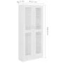 Sperrholz-Vitrine weiß 82,5x30,5x185,5 cm von vidaXL, Bücherregale und Regale - Ref: Foro24-802768, Preis: 166,07 €, Rabatt: %